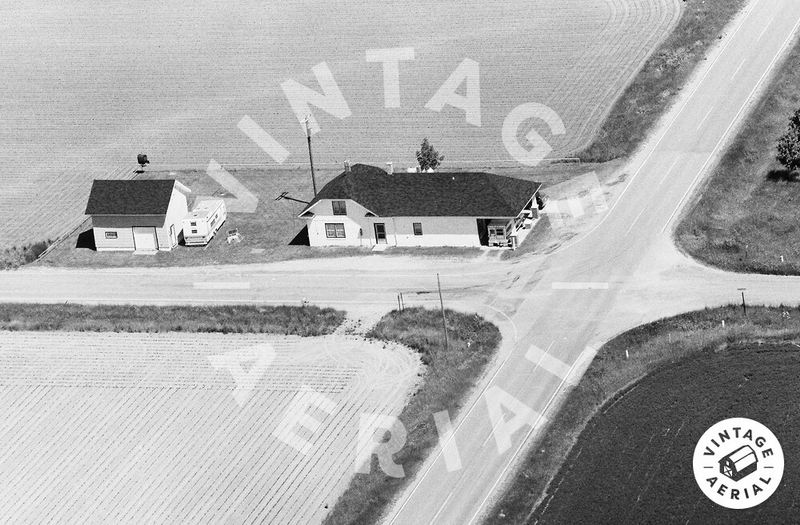 Newark Gas Station and General Store - 1978 Aerial (newer photo)